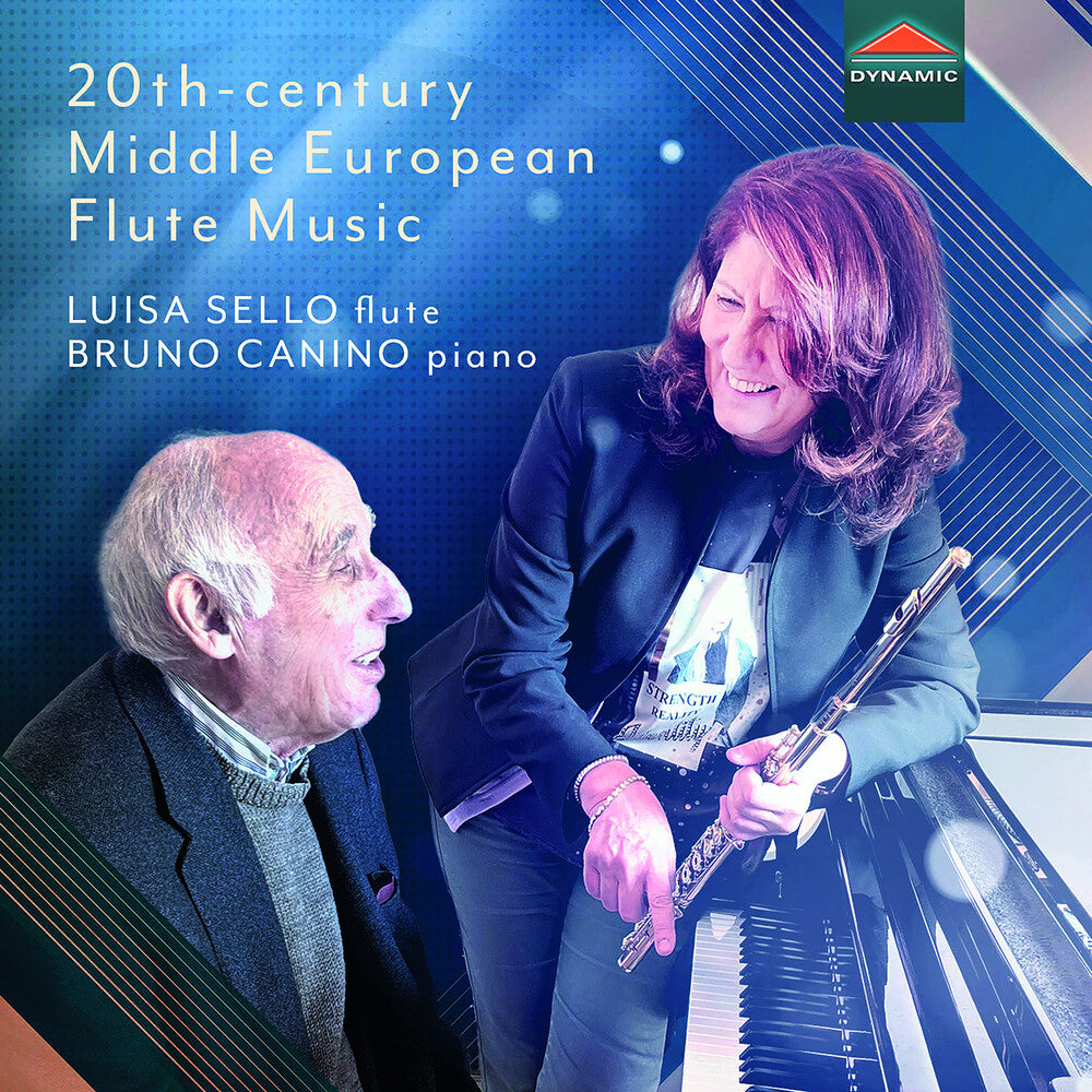 the album cover for Schoenberg / Krenek / Canino - 20th-Century Middle European Flute Music