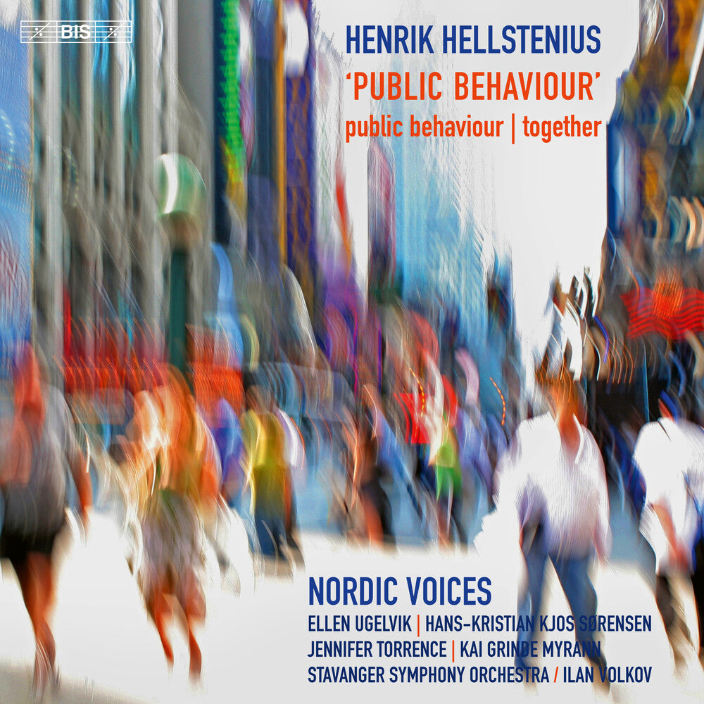 the album cover for Hellstenius / Voices / Ugelvik - Public Behaviour (Hybr)