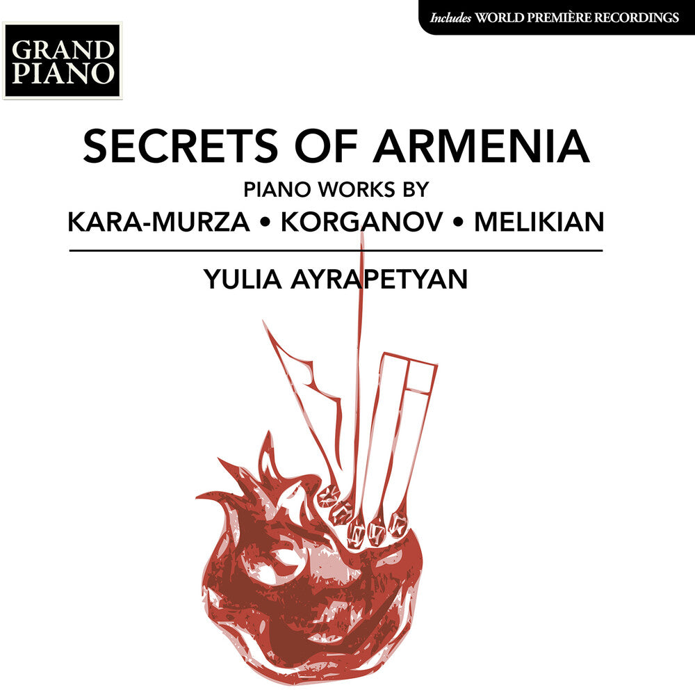 the album cover for Karganov / Melikian / Ayrapetyan - Secrets Of Armenia - Piano Works