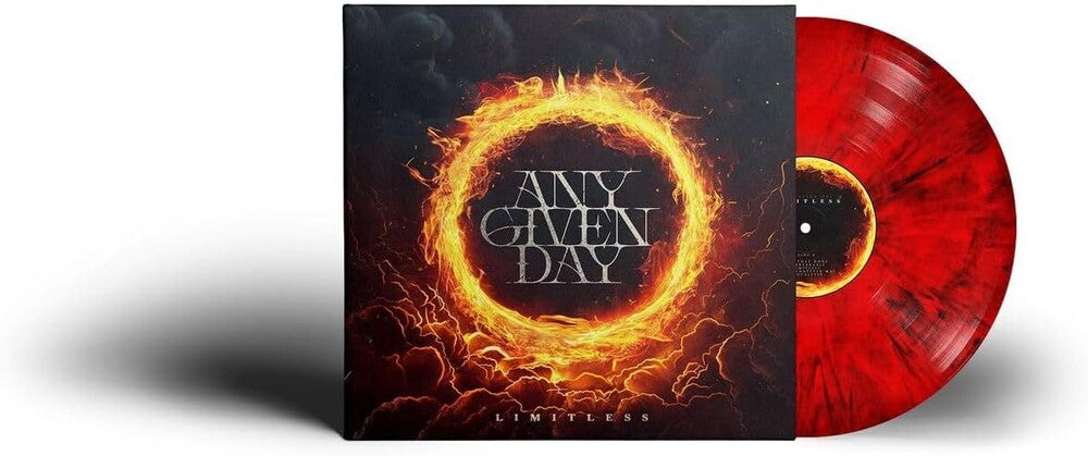 the album cover for Any Given Day - Limitless - Red & Black Marble Vinyl