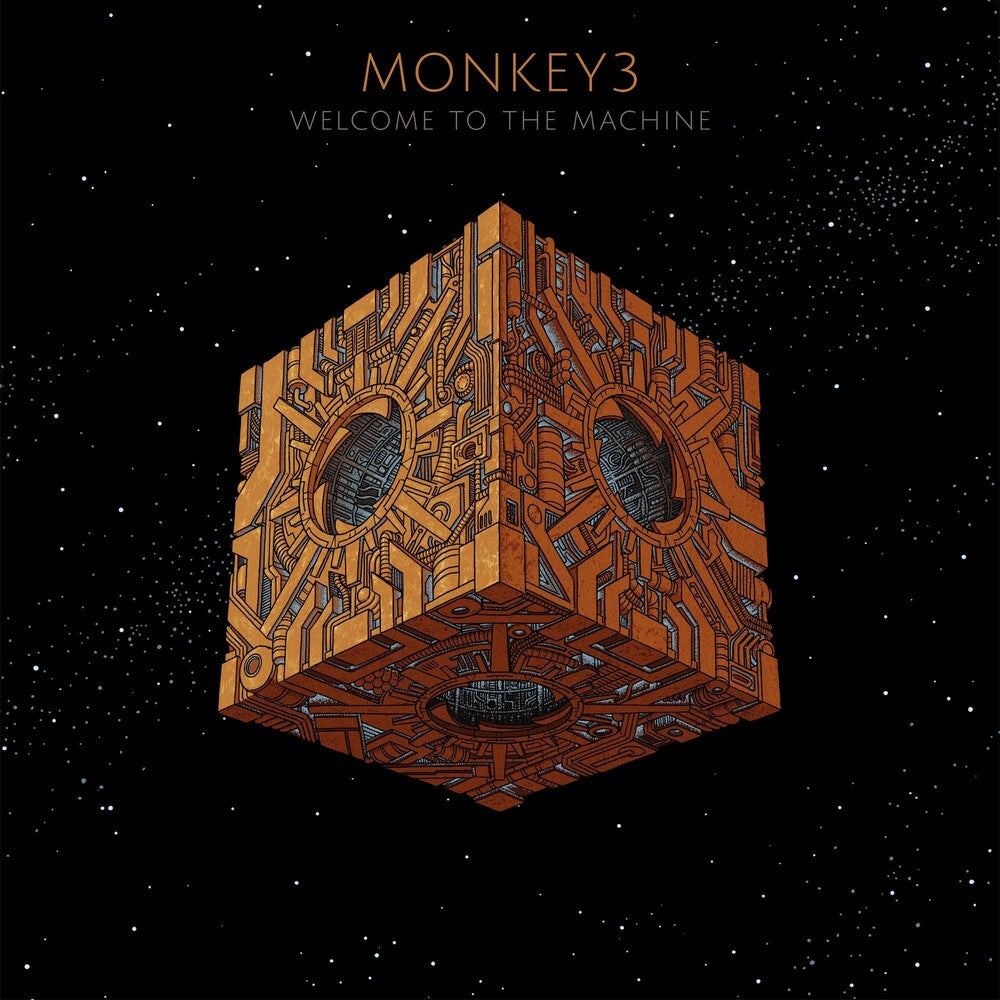 the album cover for Monkey3 - Welcome To The Machine