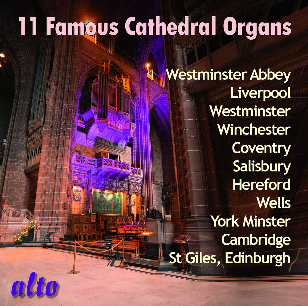 the album cover for Eleven Famous Cathedral Organs / Various - Eleven Famous Cathedral Organs / Various