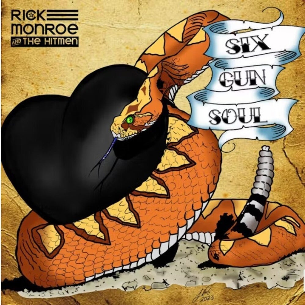 the album cover for Rick Monroe & The Hitmen - Six Gun Soul