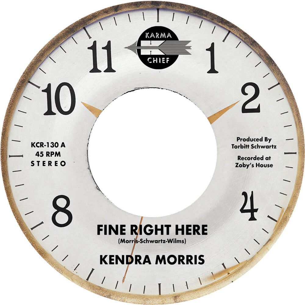 the album cover for Kendra Morris - Fine Right Here / Birthday Song