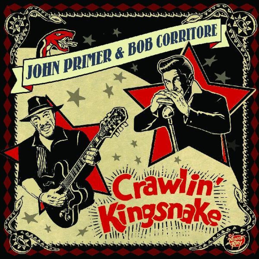 the album cover for John Primer & Corritore,Bob - Crawlin' Kingsnake