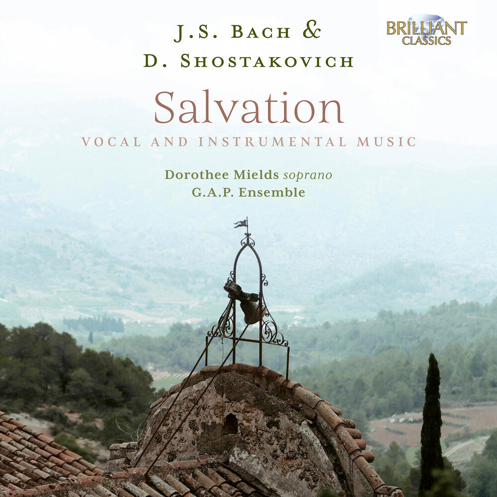 the album cover for Bach / Shostakovich / Mields - Salvation - Vocal & Instrumental Music
