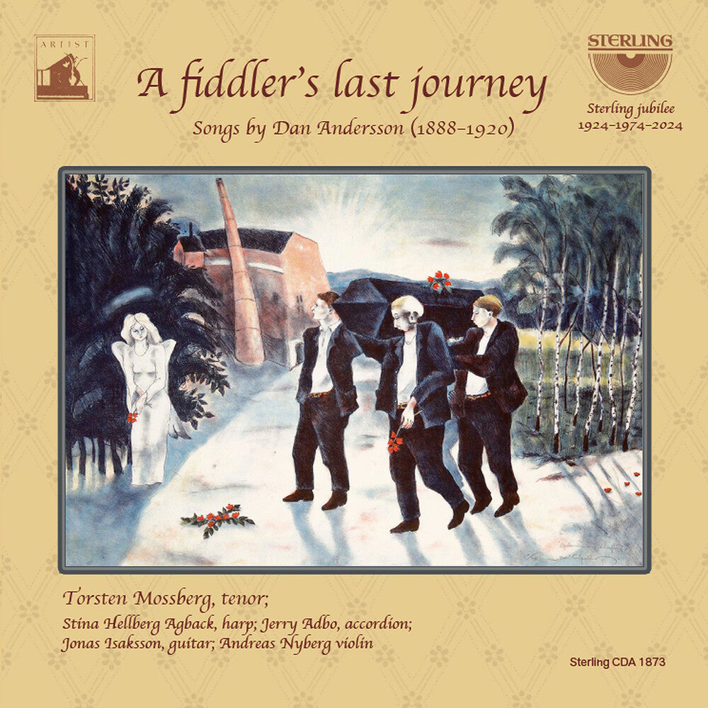the album cover for Mossberg / Nyberg / Isaksson - Fiddler's Last Journey - Songs By Dan Andersson