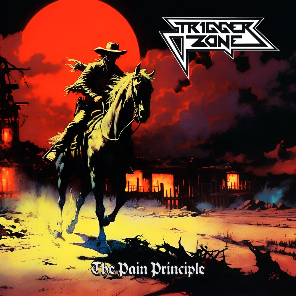 the album cover for Trigger Zone - The Pain Principle