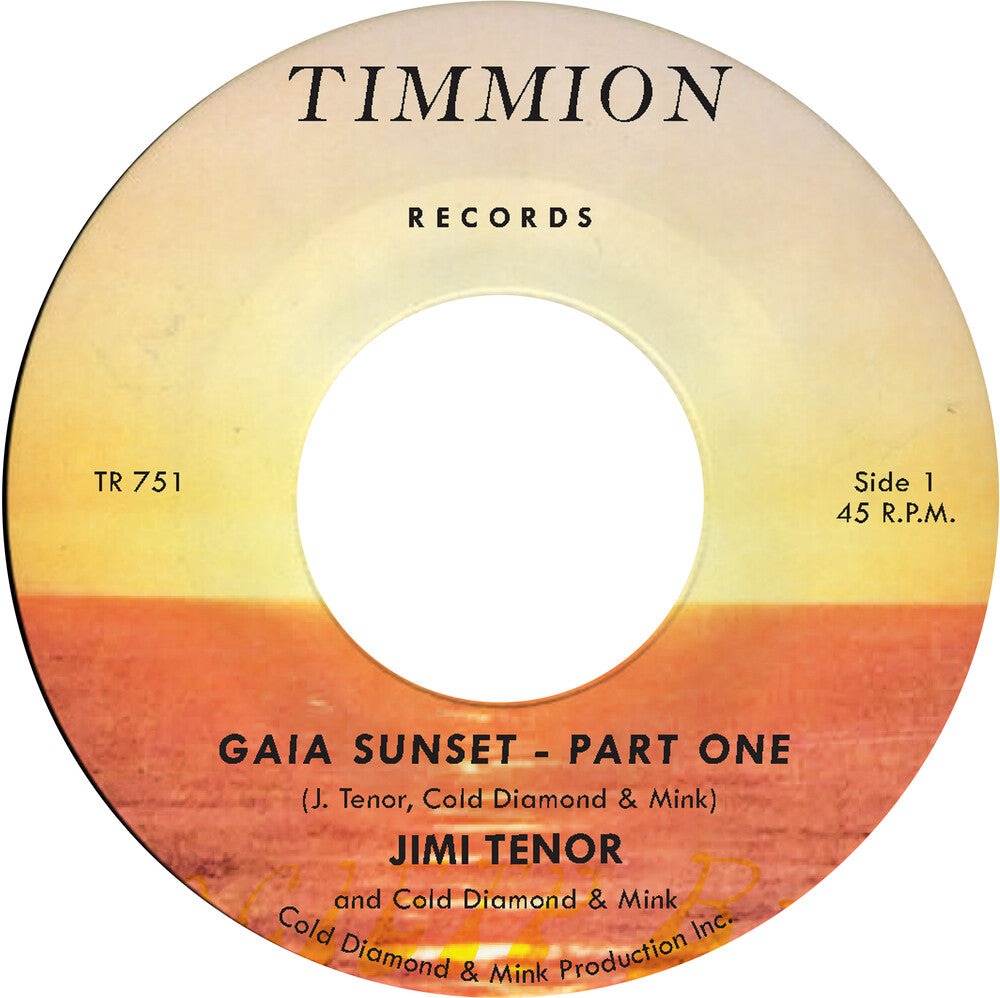 the album cover for Jimi Enor & Cold Diamond & Mink - Gaia Sunset