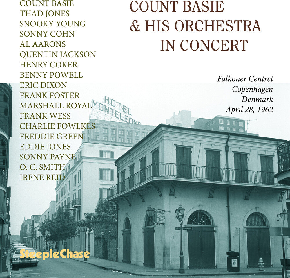 the album cover for Count Basie / His Orchesttra - In Concert