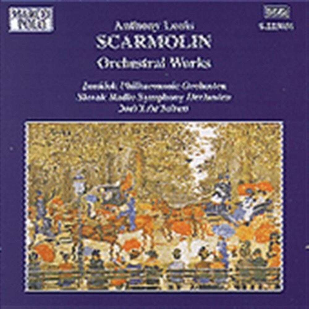 the album cover for Scarmolin - Orchestral Works