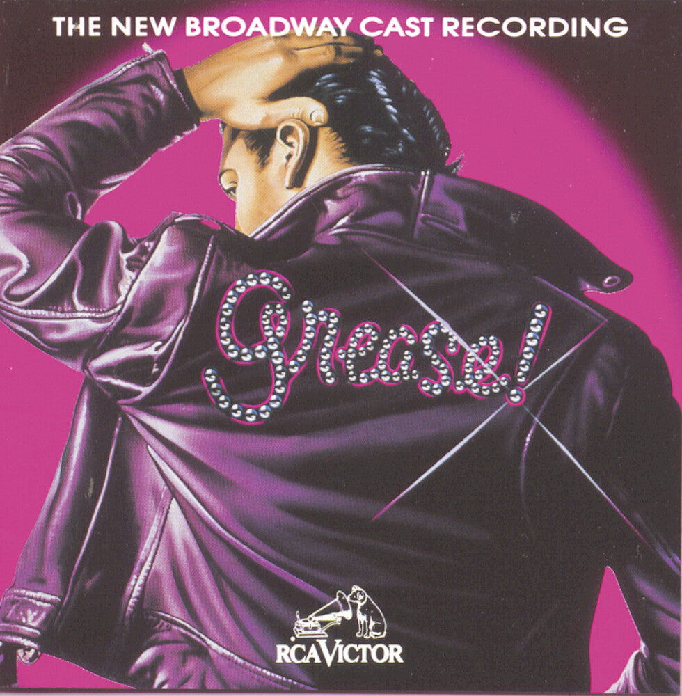 the album cover for New Broadway Cast of Grease - Grease - The New Broadway Cast Recording 1994 Revival