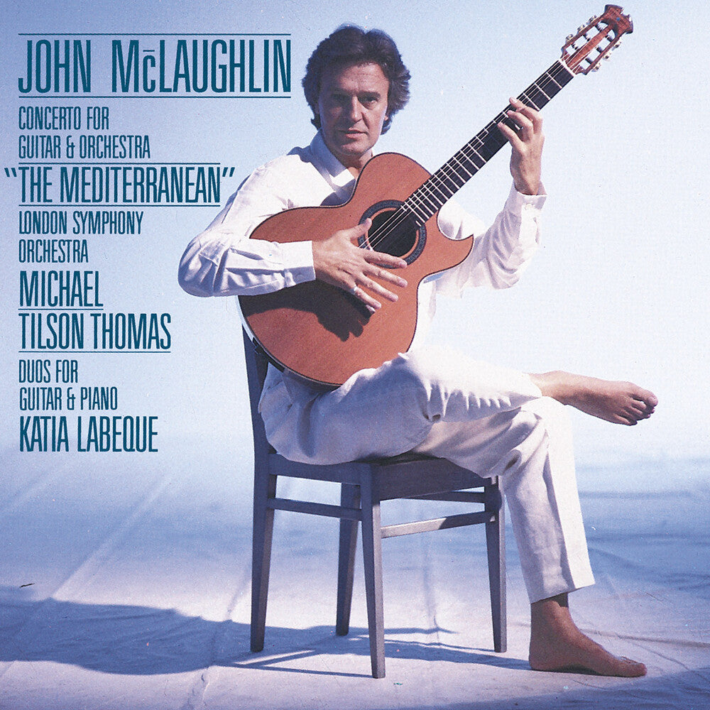 the album cover for John McLaughlin - Concerto For Guitar & Orchestra: Mediterranean