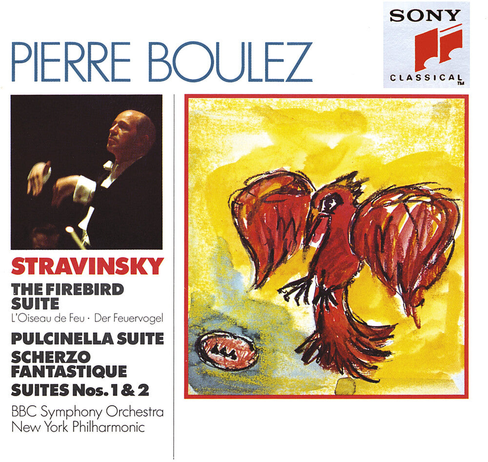 the album cover for Pierre Boulez - Firebird Suite