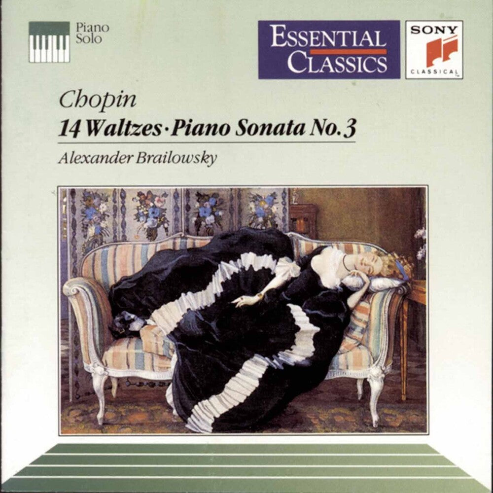 the album cover for Alexander Brailowsky - Chopin: 14 Waltzes - Piano Sonata No. 3 - Brailowsky
