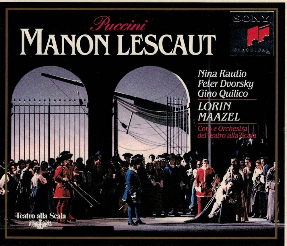the album cover for Puccini / Rautio / Dvorsky / Quilico / Maazel - Manon Lescaut