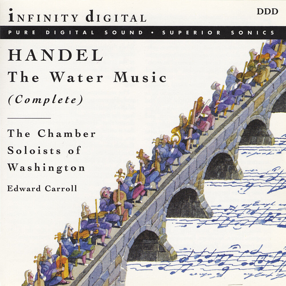 the album cover for Chamber Soloists Of Washington - Water Music (Comp)