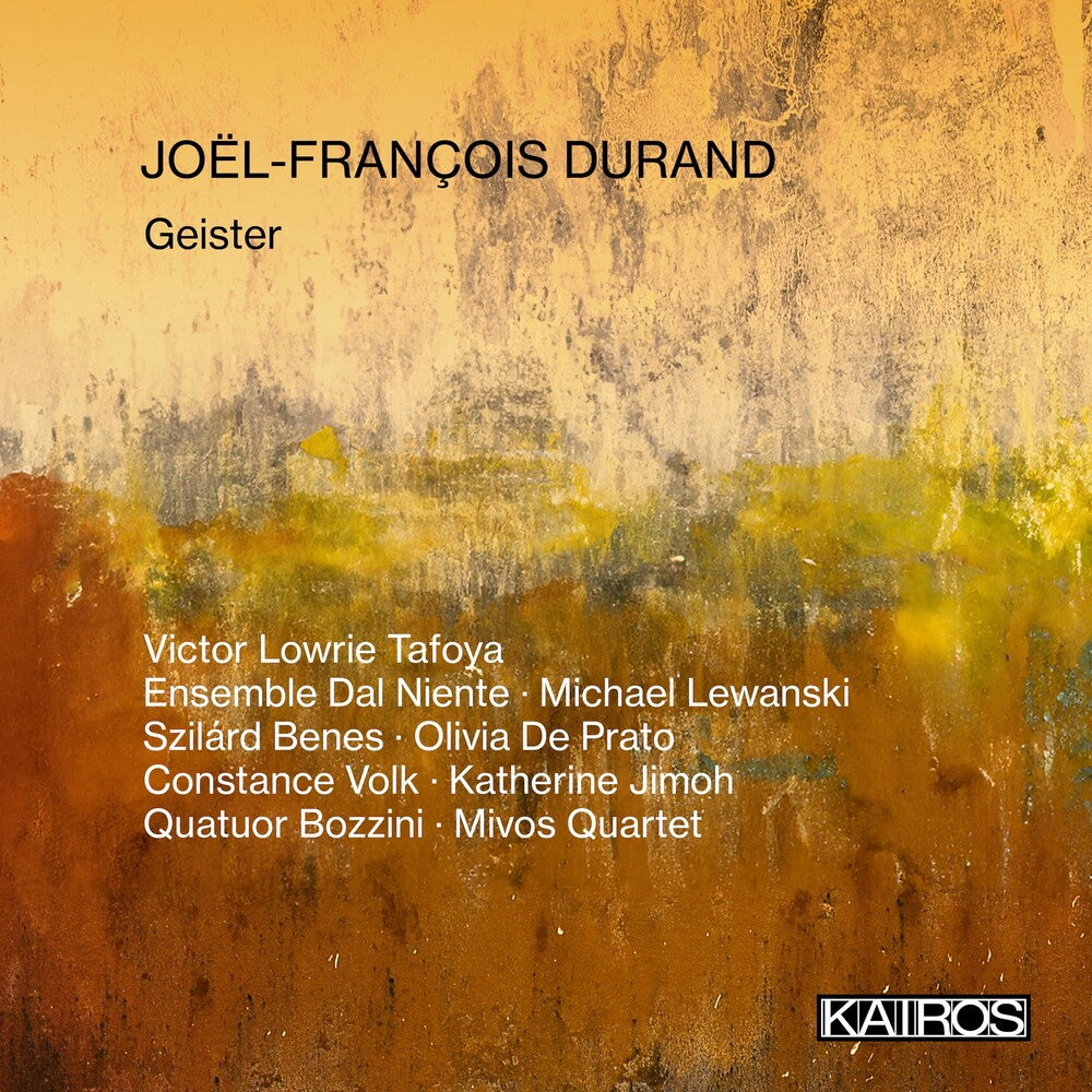 the album cover for Joel-Francois Durand: Geister / Various - Joel-Francois Durand: Geister / Various