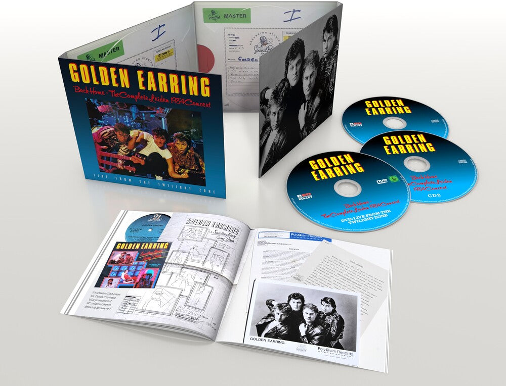 the album cover for Golden Earring - Back Home: Complete 1984 Leiden - 2cd+Pal Dvd