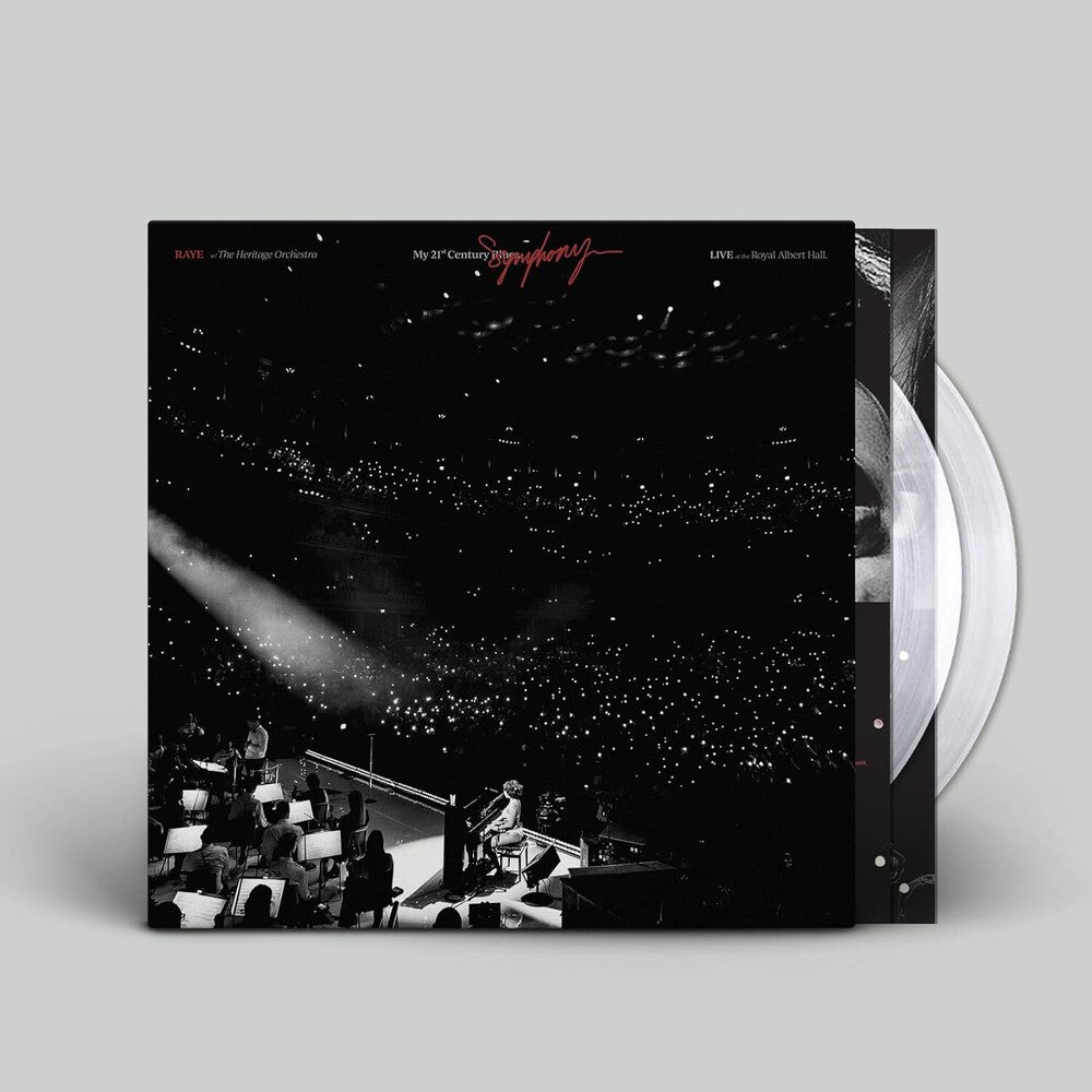 the album cover for Raye & the Heritage Orchestra - My 21st Century Symphony: Live At The Albert Hall - Clear Vinyl