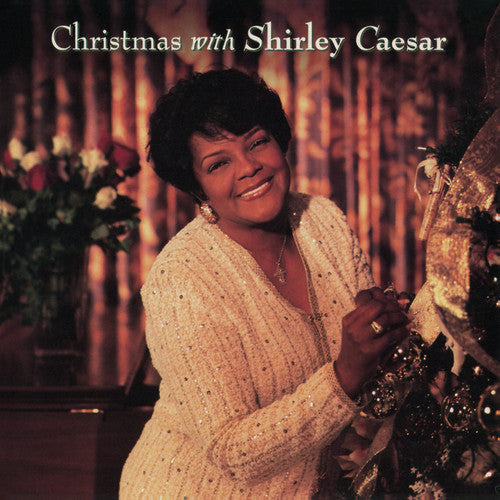 the album cover for Shirley Caesar - Christmas with Shirley Caesar