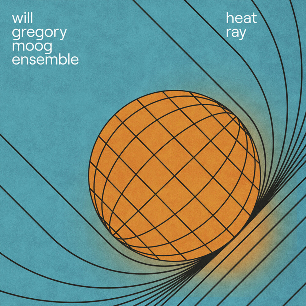 the album cover for Will Gregory Moog Ensemble - Heat Ray: The Archimedes Project