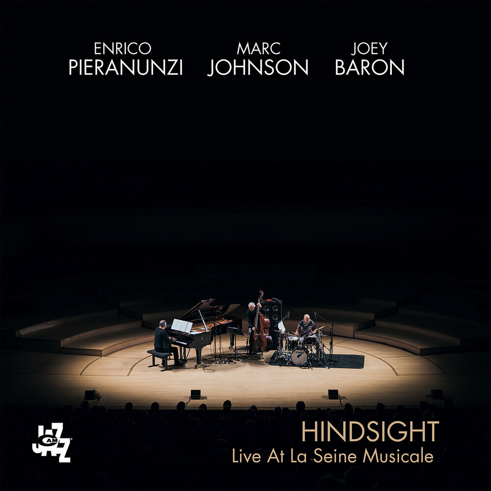 the album cover for Enrico Pieranunzi / Johnson/Baron - Hindsight: Live At La Seine Musicale