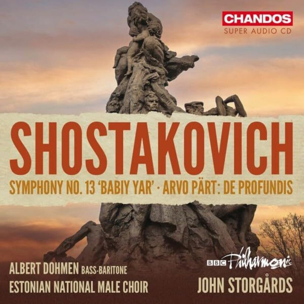 the album cover for Shostakovich / Part / Bbc Philharmonic - Symphony No. 13 Part: De Profundis (Hybr)