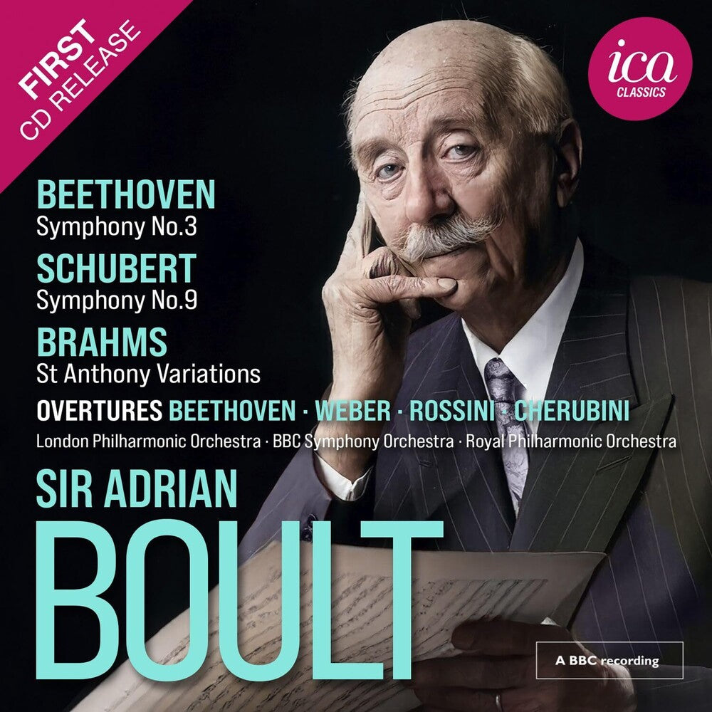 the album cover for L Beethoven .V. / Brahms / Bbc Welsh Orchestra - Symphony No. 3, Op. 55 Eroica Schubert