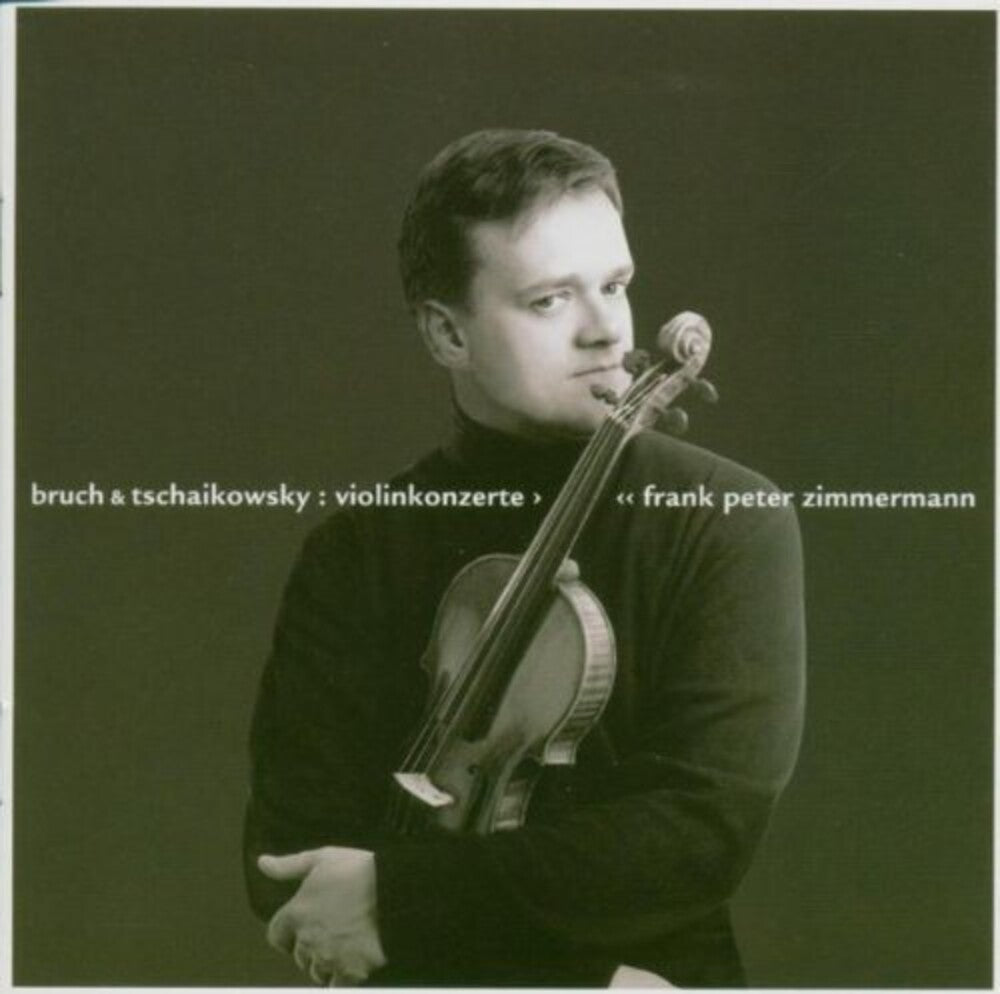 the album cover for Frank Peter Zimmermann - Tchaikovsky: Vln Cto / Bruch: Vln Cto