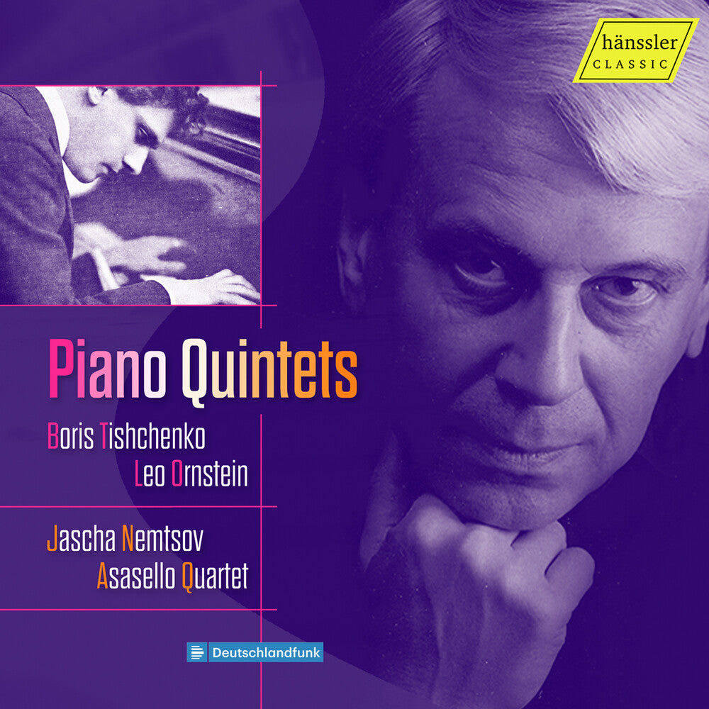 the album cover for Ornstein / Tishchenko / Asaello Quartett - Klavierquintette