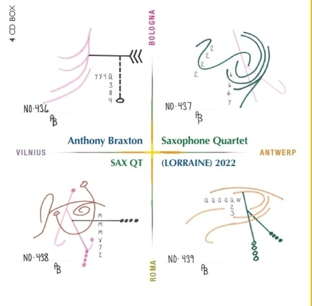 the album cover for Anthony Braxton Saxophone Quartet - Sax Qt (Lorraine) (Can)