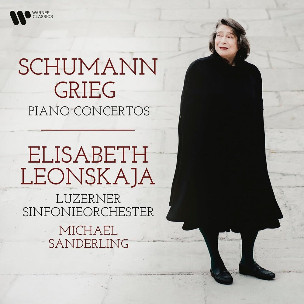the album cover for Schumann / Grieg / Elisabeth Leonskaja - Schumann & Grieg Piano Concertos (Uk)
