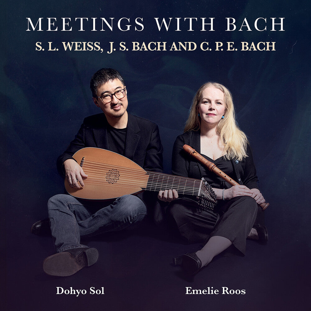 the album cover for Weiss / Roos - Meetings With Bach