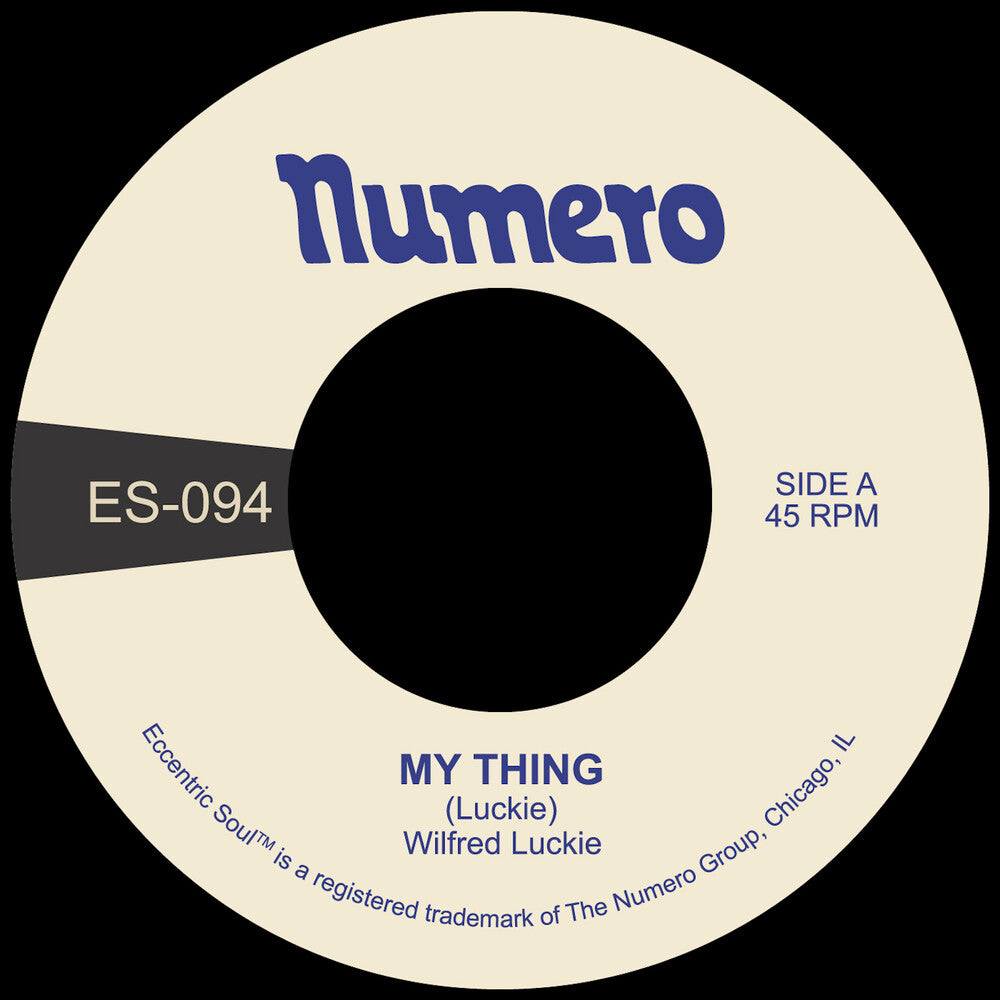 the album cover for Wilfred Luckie - My Thing / Wait For Me