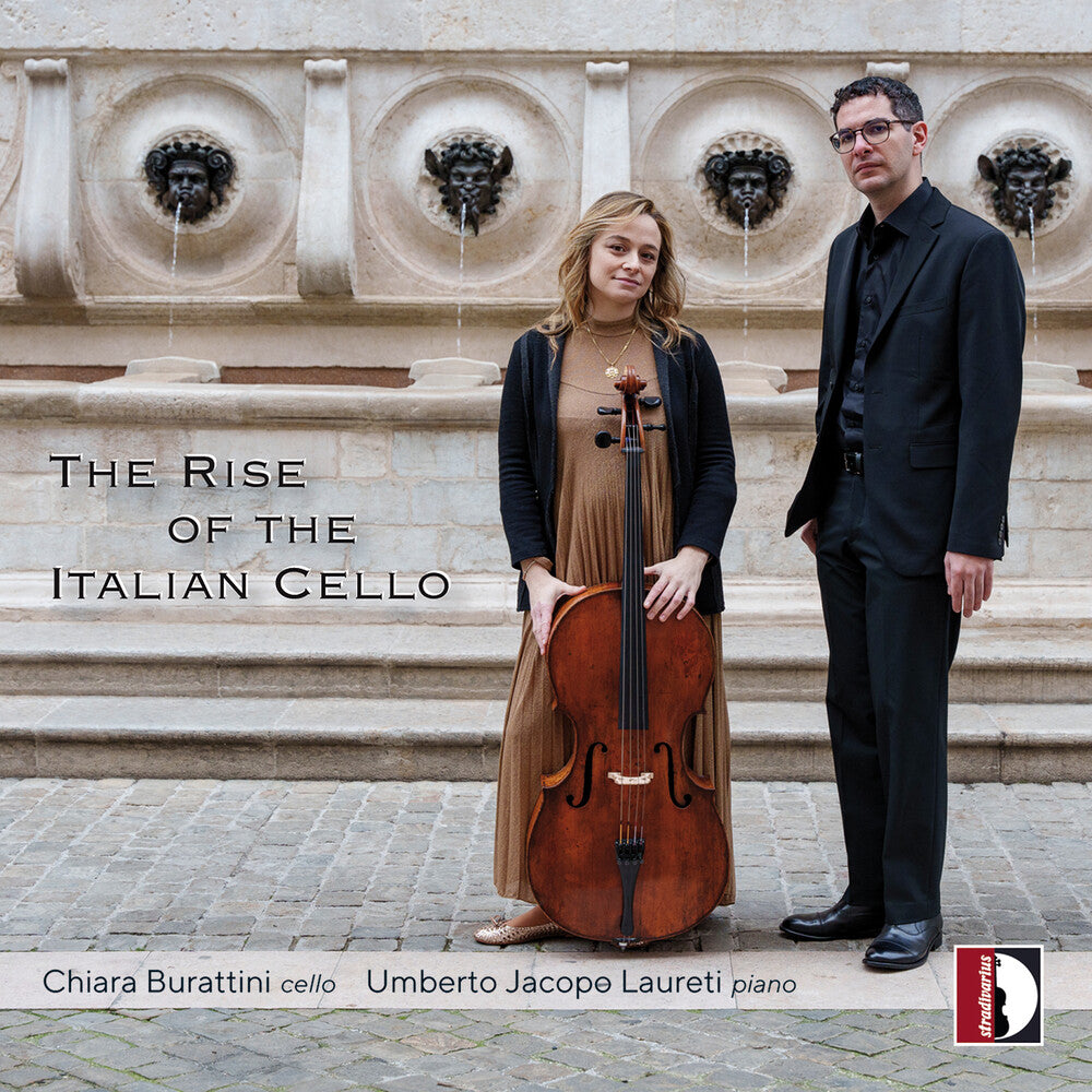 the album cover for Busoni / Alaleona / Burattini - Rise Of The Italian Cello