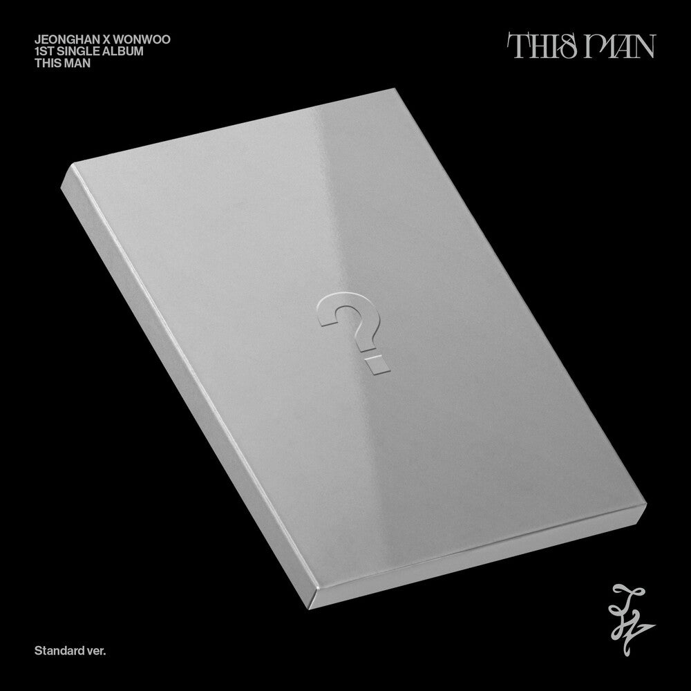 the album cover for Jeonghan X Wonwoo - First Single Album "This Man" (Post) (Stic) (Pcrd)