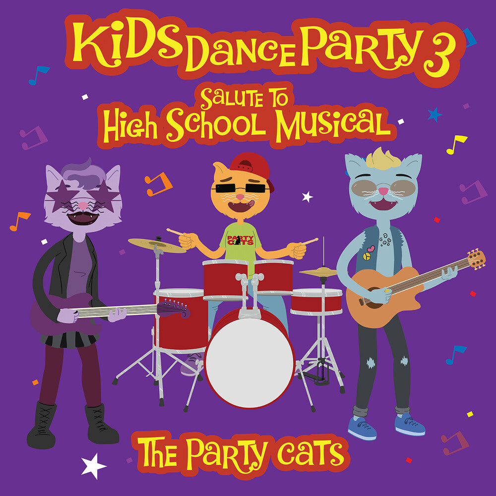 the album cover for Party Cats - Kids Dance Party 3: Salute To