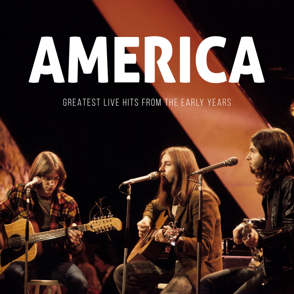 the album cover for America - Greatest Live Hits From The Early Years