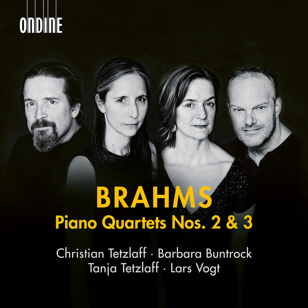the album cover for Brahms / Vogt / Tetzlaff - Piano Quartets Nos. 2 & 3