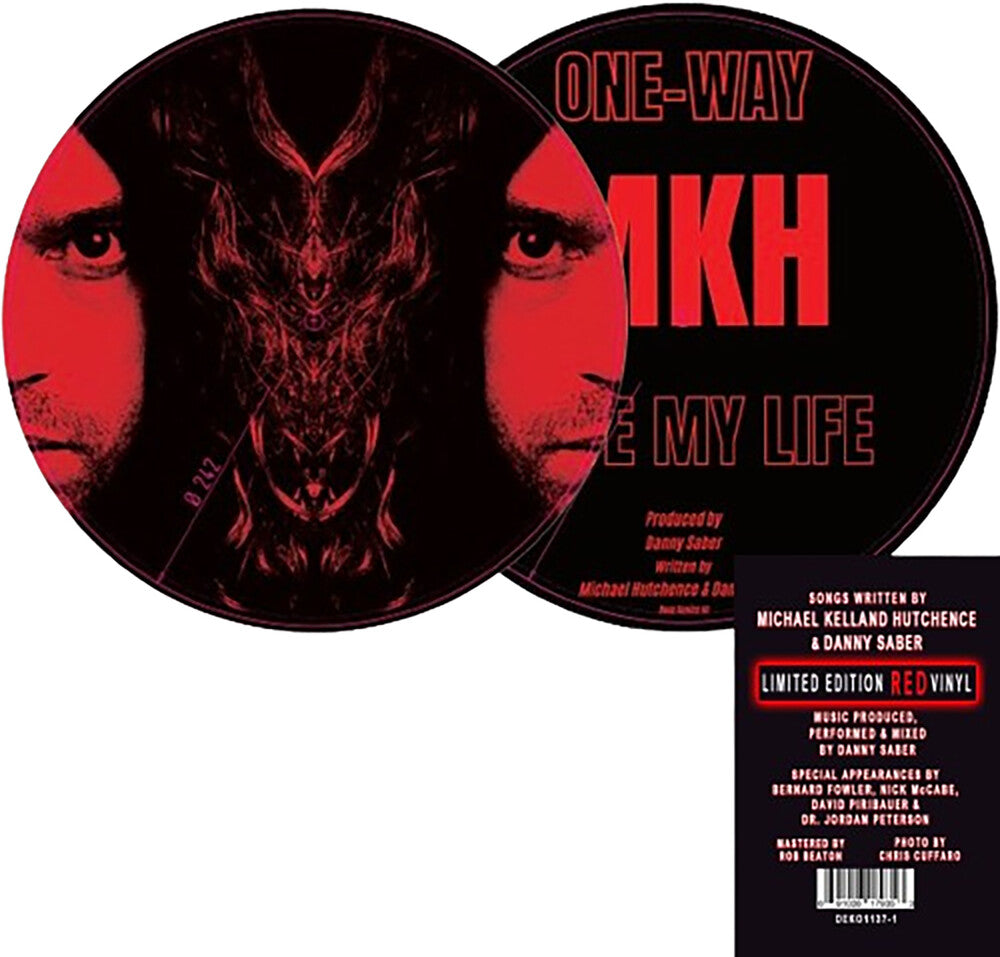 the album cover for Michael Hutchence - One Way / Save My Life (10in)