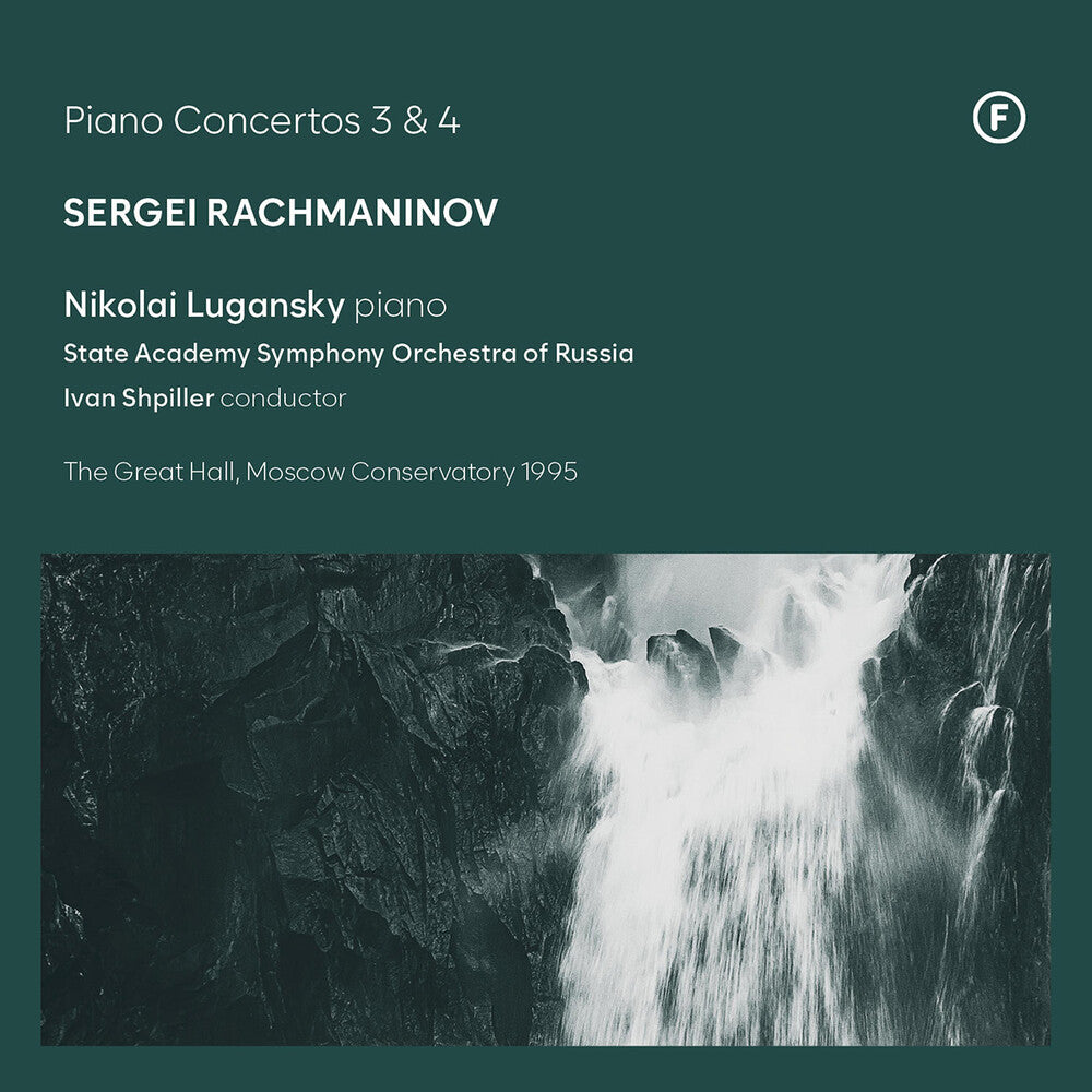 the album cover for Rachmaninoff / Lugansky - Piano Concertos Nos. 3 & 4