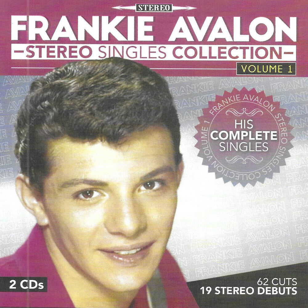 the album cover for Frankie Avalon - Stereo Singles Collection 1
