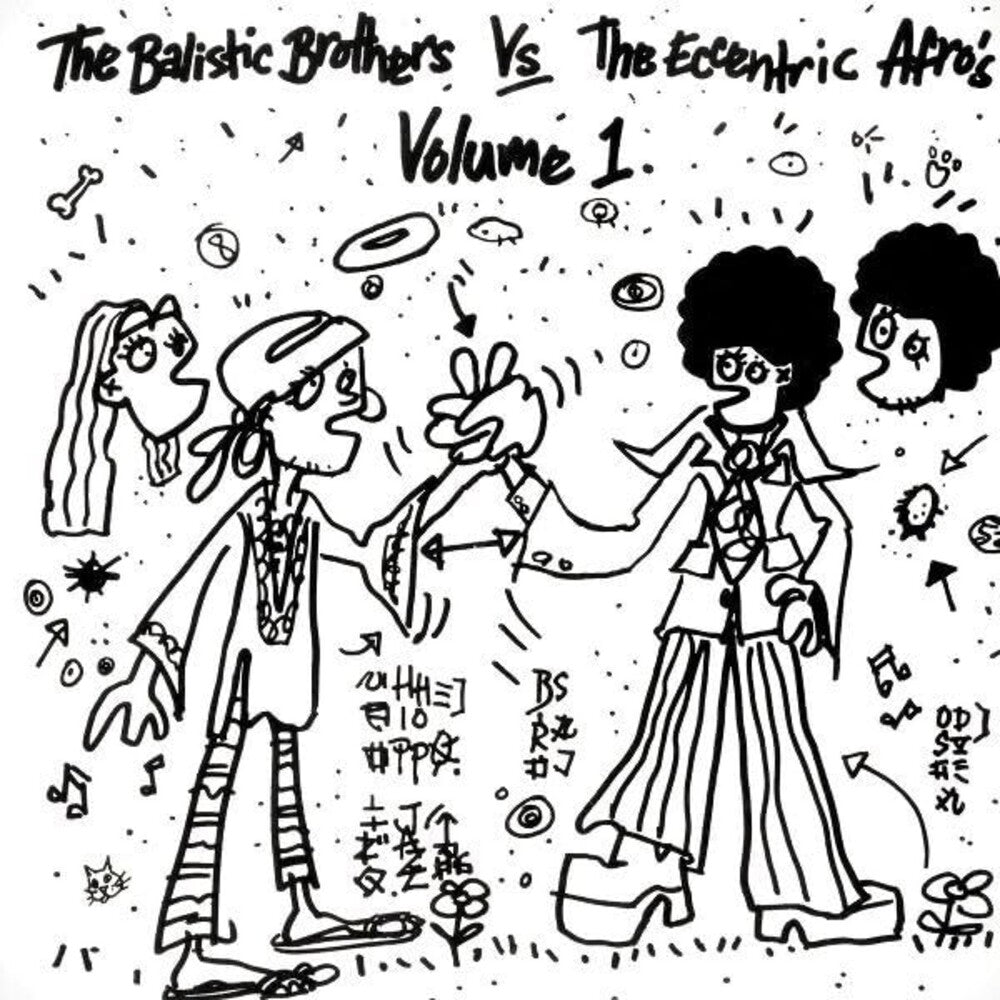 the album cover for Ballistic Brothers - Ballistic Brothers Vs. Eccentric Afros - Vol. 1
