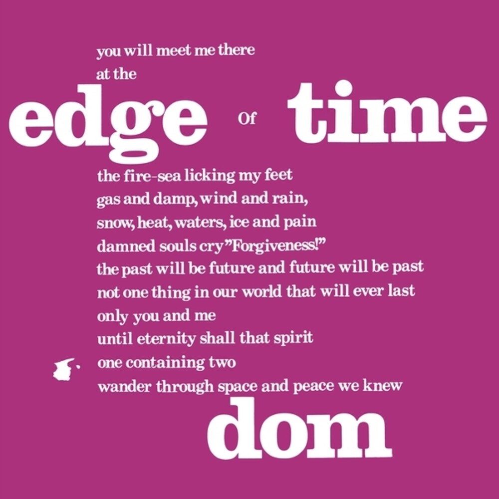 the album cover for Dom - Edge Of Time