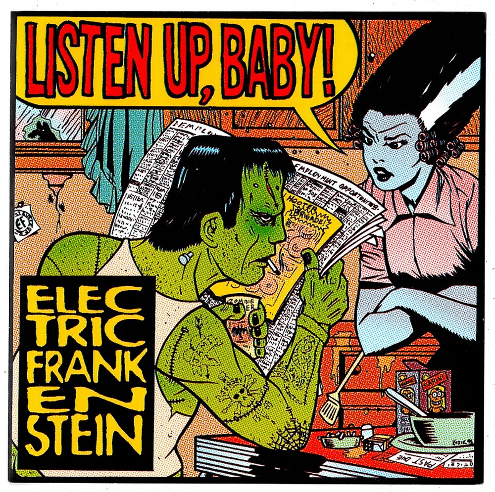 the album cover for Electric Frankenstein - Listen Up Baby