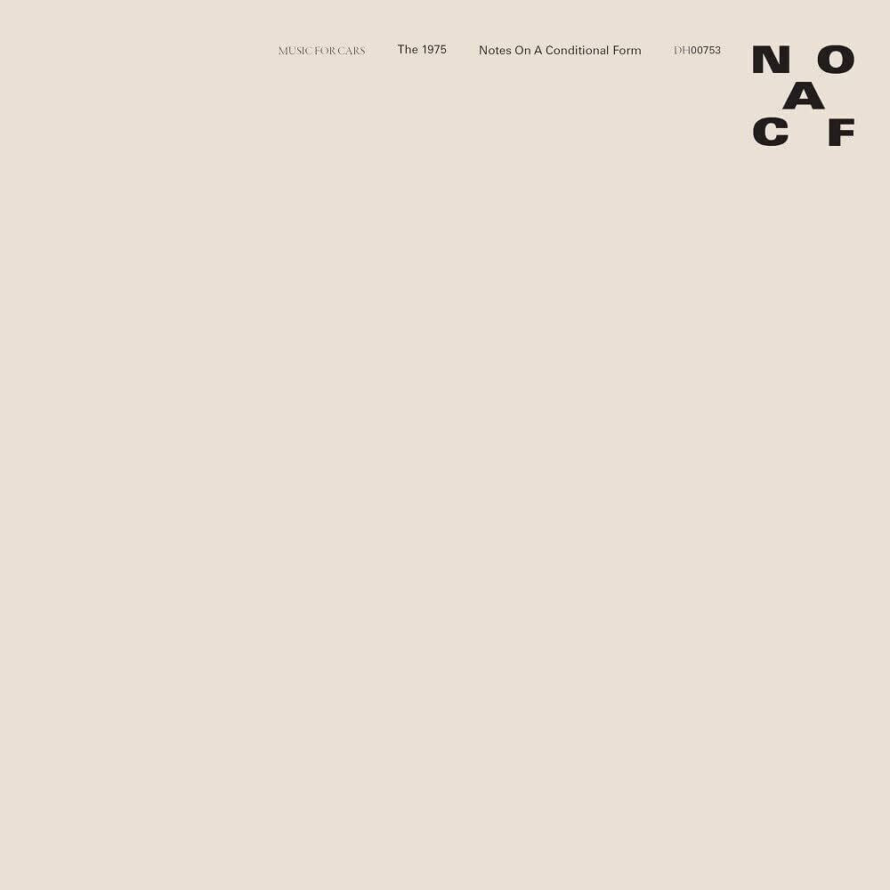 the album cover for Unknown Artist - Notes On A Conditional Form - Limited Eco-Pack with Poster