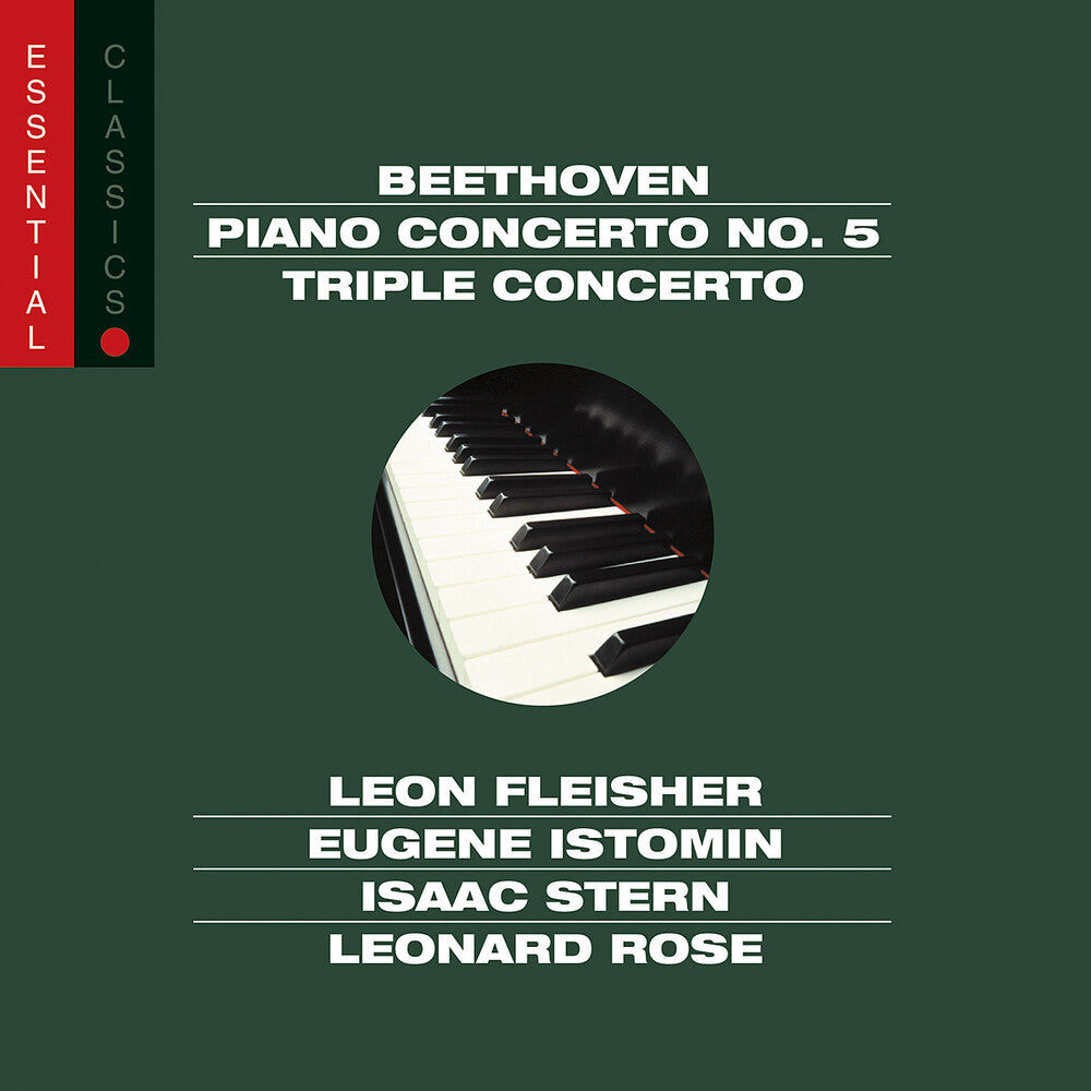 the album cover for Leon Fleisher - Emperor & Triple Concertos - Essential Classics
