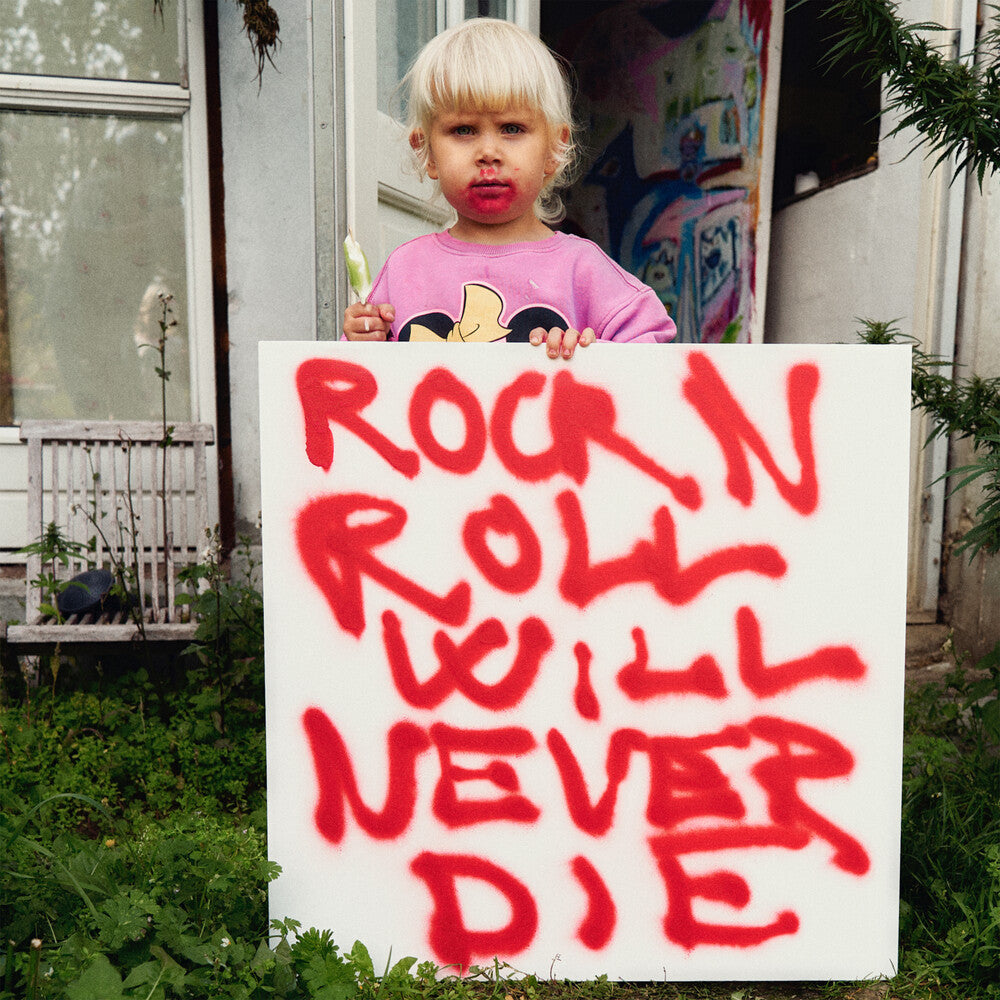 the album cover for Frederik Valentin - Rock N Roll Will Never Die