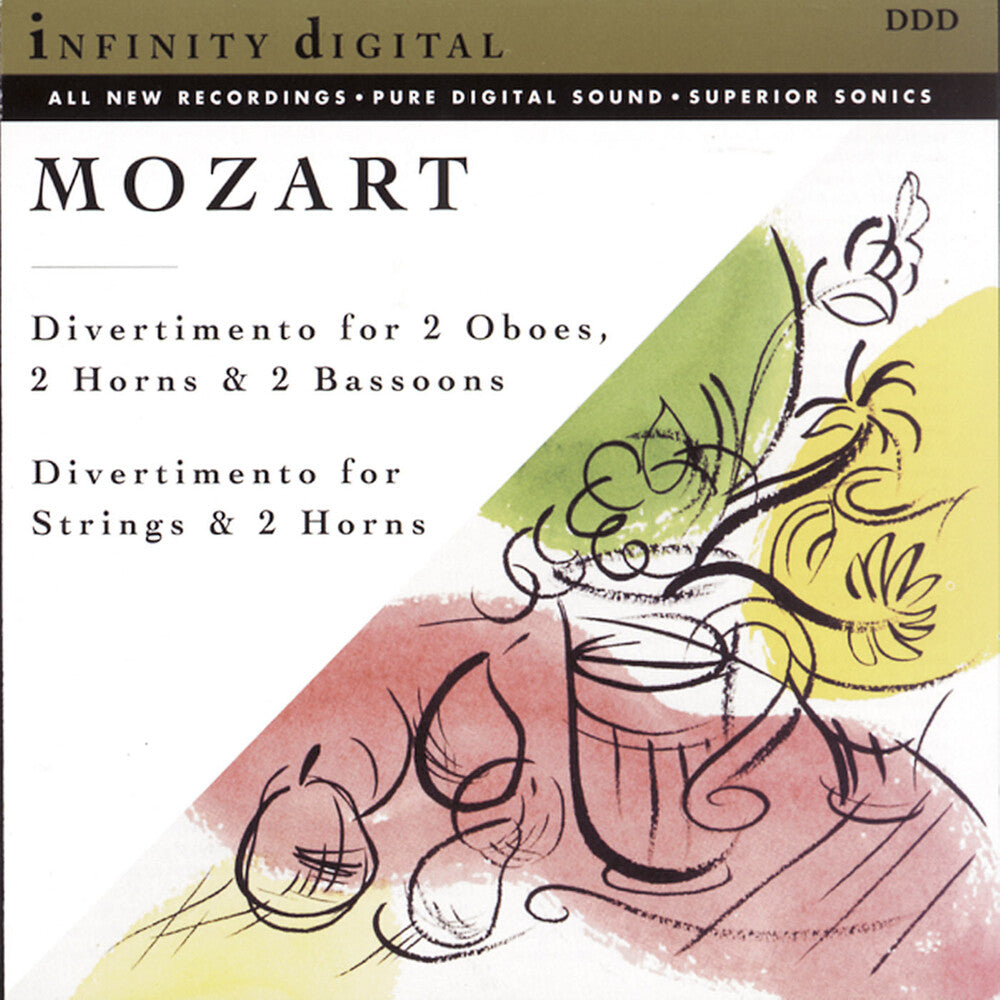 the album cover for Wolfgang Amadeus Mozart - Divertimenti